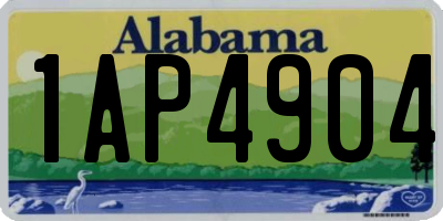AL license plate 1AP4904