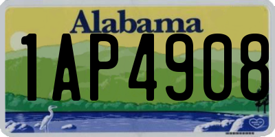 AL license plate 1AP4908