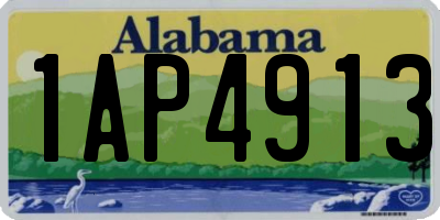 AL license plate 1AP4913