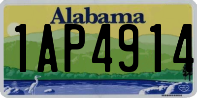 AL license plate 1AP4914