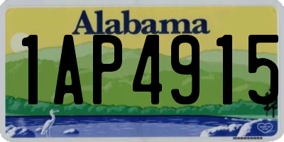 AL license plate 1AP4915