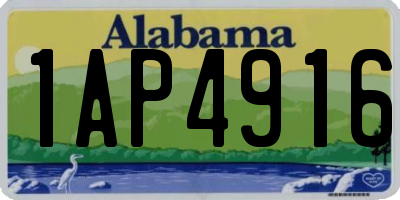 AL license plate 1AP4916