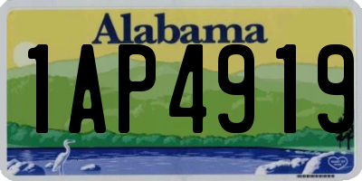 AL license plate 1AP4919