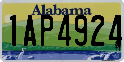 AL license plate 1AP4924