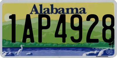 AL license plate 1AP4928