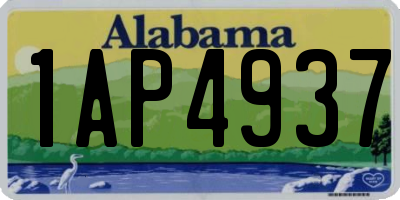 AL license plate 1AP4937