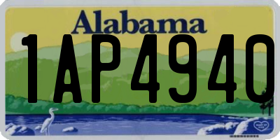AL license plate 1AP4940