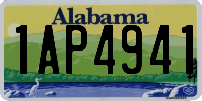 AL license plate 1AP4941