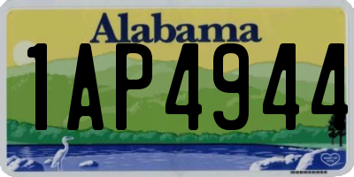 AL license plate 1AP4944