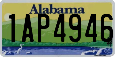 AL license plate 1AP4946