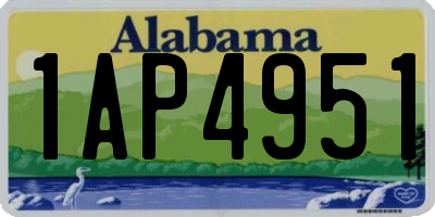 AL license plate 1AP4951