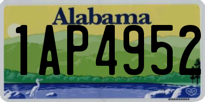 AL license plate 1AP4952