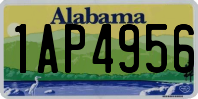 AL license plate 1AP4956