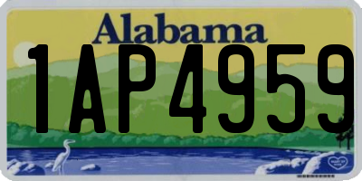 AL license plate 1AP4959