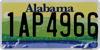 AL license plate 1AP4966