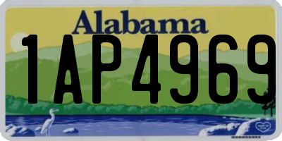 AL license plate 1AP4969