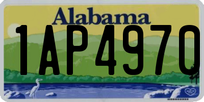 AL license plate 1AP4970