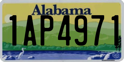 AL license plate 1AP4971