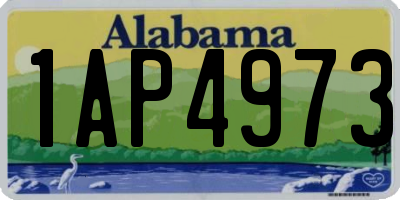 AL license plate 1AP4973