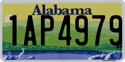 AL license plate 1AP4979