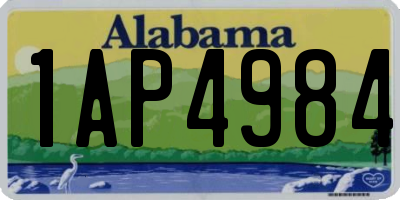 AL license plate 1AP4984