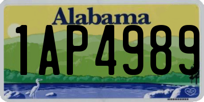 AL license plate 1AP4989