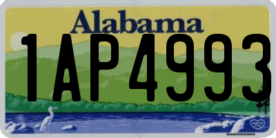 AL license plate 1AP4993