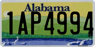 AL license plate 1AP4994