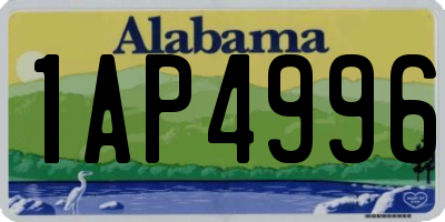 AL license plate 1AP4996