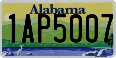 AL license plate 1AP5007