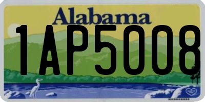 AL license plate 1AP5008