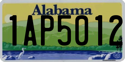AL license plate 1AP5012