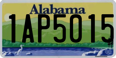 AL license plate 1AP5015
