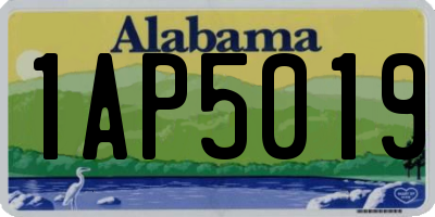 AL license plate 1AP5019