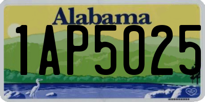 AL license plate 1AP5025