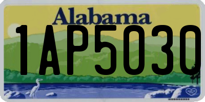 AL license plate 1AP5030
