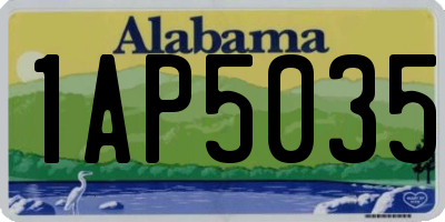 AL license plate 1AP5035