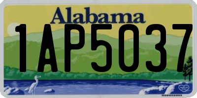 AL license plate 1AP5037