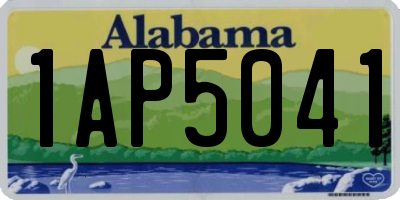 AL license plate 1AP5041