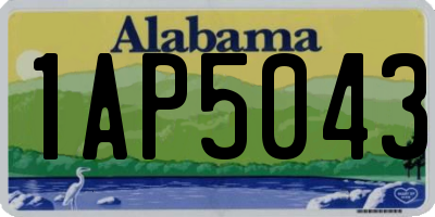AL license plate 1AP5043