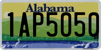AL license plate 1AP5050
