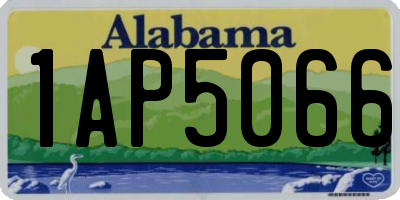 AL license plate 1AP5066