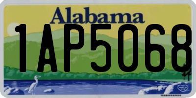 AL license plate 1AP5068