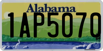 AL license plate 1AP5070