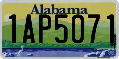 AL license plate 1AP5071