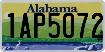 AL license plate 1AP5072