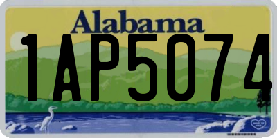 AL license plate 1AP5074
