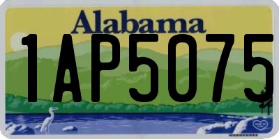 AL license plate 1AP5075