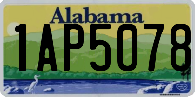 AL license plate 1AP5078