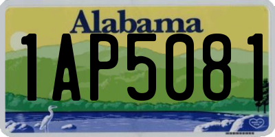 AL license plate 1AP5081
